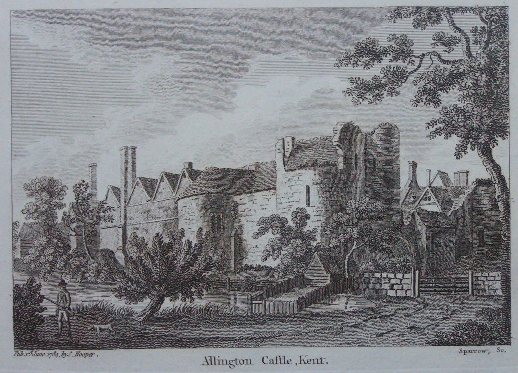 Print - Allington Castle, Kent. - 